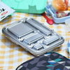 Stylish & Sustainable: The Ultimate Stainless Steel Bento Box Lunch Box - 5 Compartments