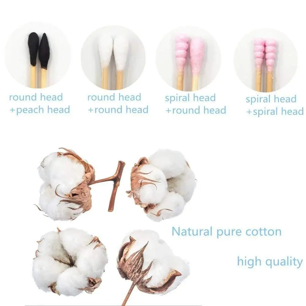 Zero Waste Co - Zero Waste bamboo stick cotton buds/swab/q-tip for cleaning/make up