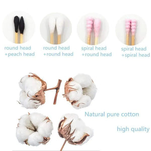 Zero Waste Co - Zero Waste bamboo stick cotton buds/swab/q-tip for cleaning/make up