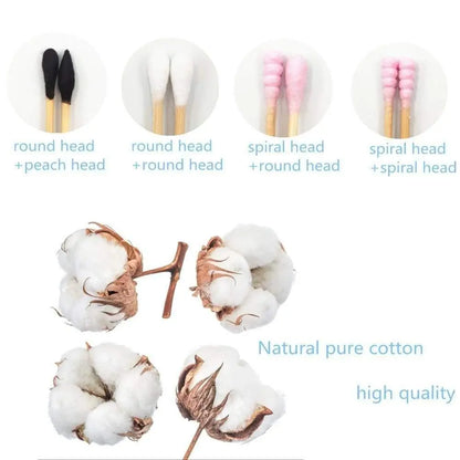 Zero Waste Co - Zero Waste bamboo stick cotton buds/swab/q-tip for cleaning/make up