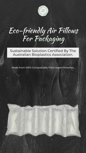 Air Pillows for Packaging - made from 100% Compostable material - ABA Certified